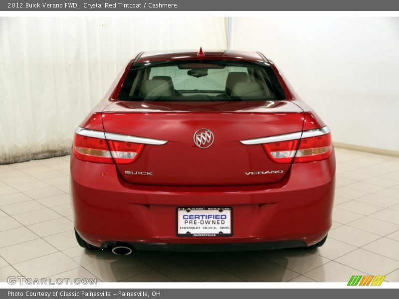 Crystal Red Tintcoat / Cashmere 2012 Buick Verano FWD