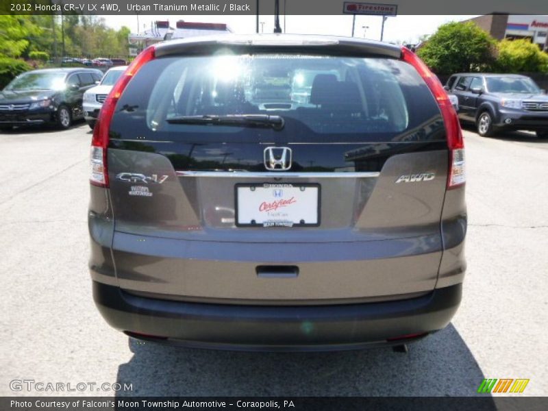 Urban Titanium Metallic / Black 2012 Honda CR-V LX 4WD