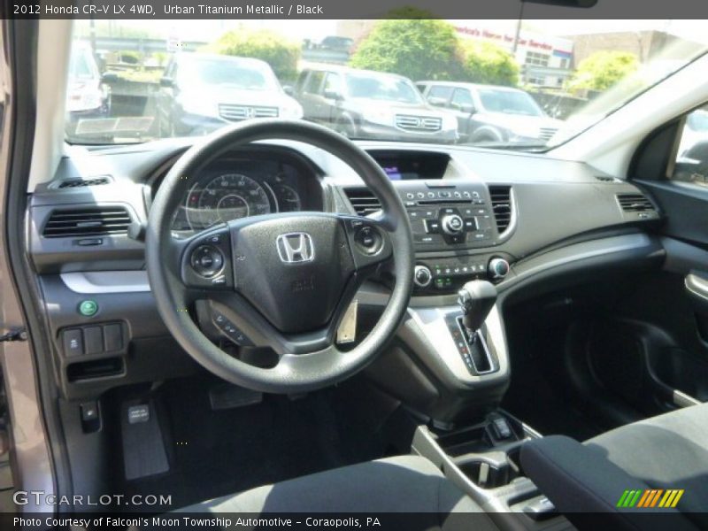 Urban Titanium Metallic / Black 2012 Honda CR-V LX 4WD