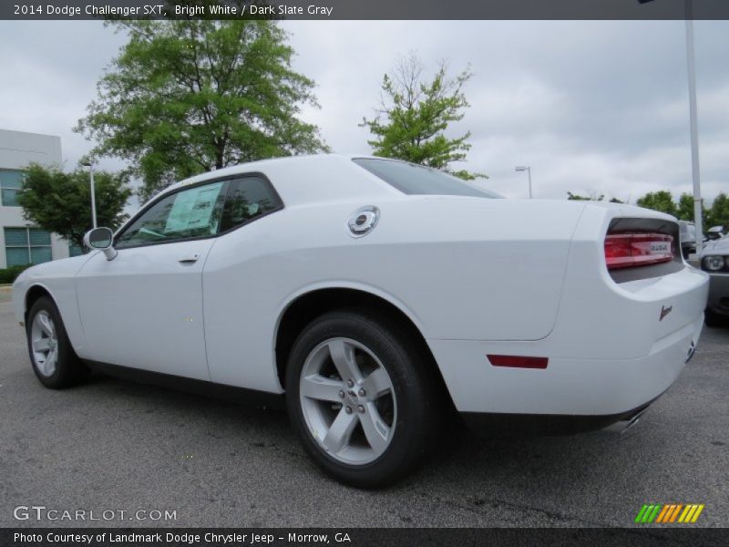 Bright White / Dark Slate Gray 2014 Dodge Challenger SXT