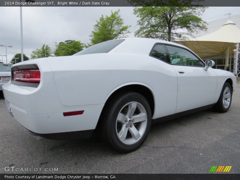 Bright White / Dark Slate Gray 2014 Dodge Challenger SXT