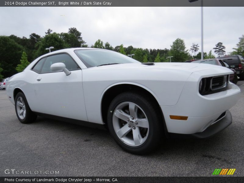 Bright White / Dark Slate Gray 2014 Dodge Challenger SXT