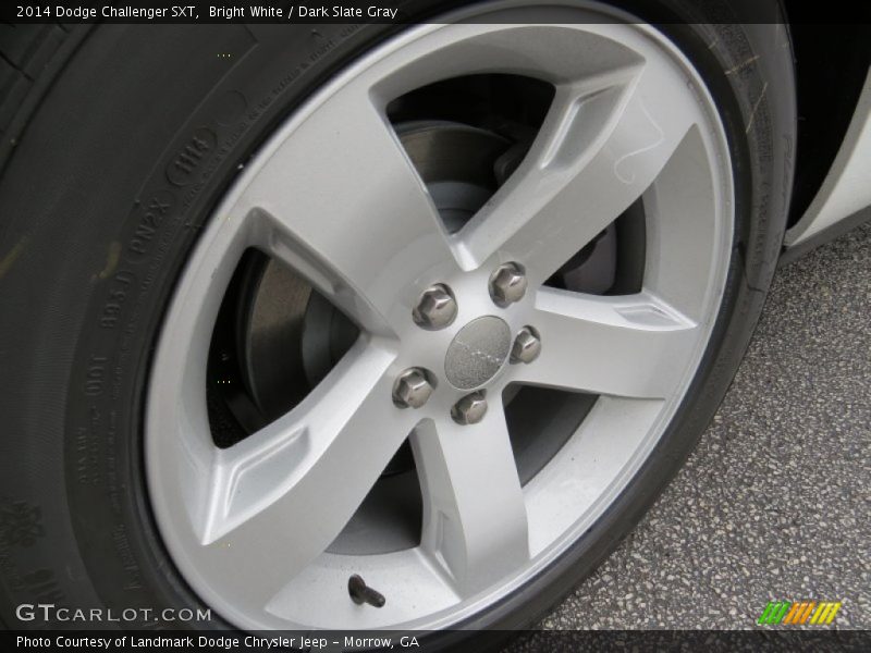 Bright White / Dark Slate Gray 2014 Dodge Challenger SXT