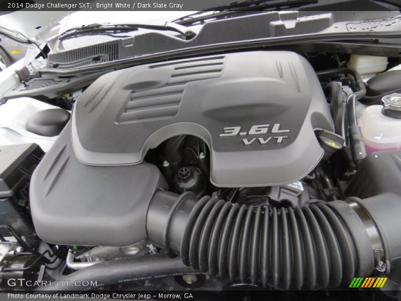 Bright White / Dark Slate Gray 2014 Dodge Challenger SXT