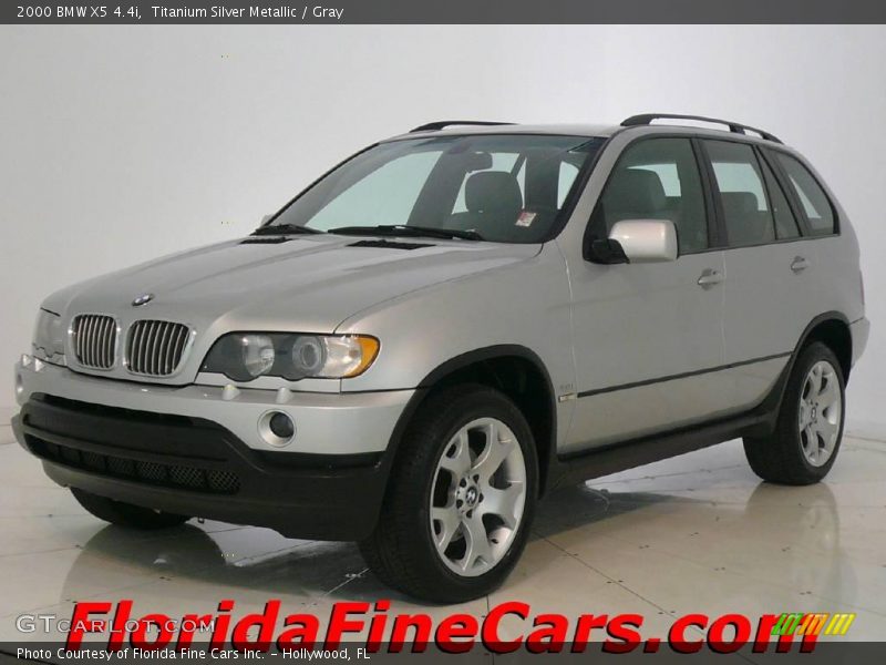 Titanium Silver Metallic / Gray 2000 BMW X5 4.4i