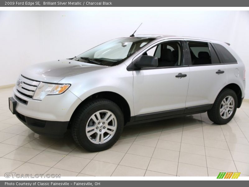Brilliant Silver Metallic / Charcoal Black 2009 Ford Edge SE