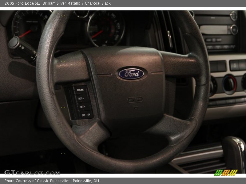 Brilliant Silver Metallic / Charcoal Black 2009 Ford Edge SE