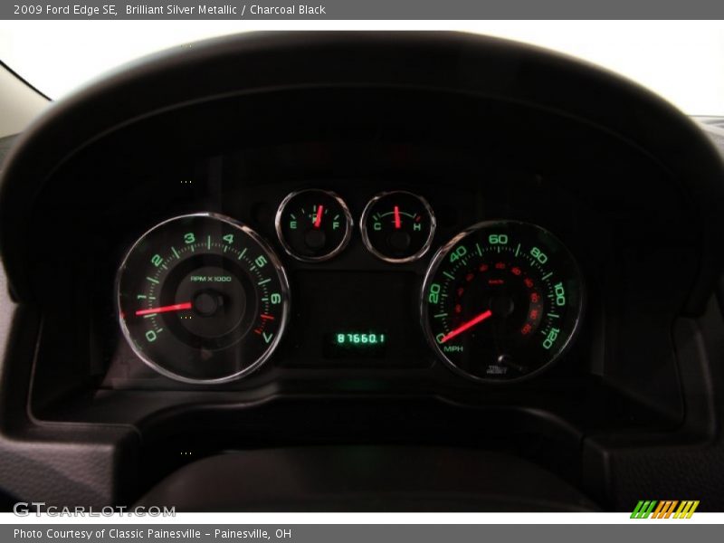 Brilliant Silver Metallic / Charcoal Black 2009 Ford Edge SE