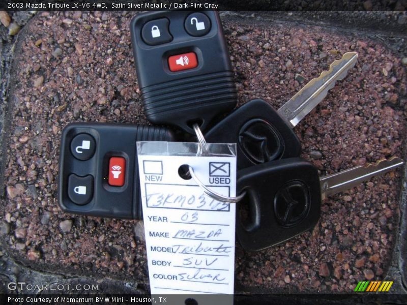 Satin Silver Metallic / Dark Flint Gray 2003 Mazda Tribute LX-V6 4WD