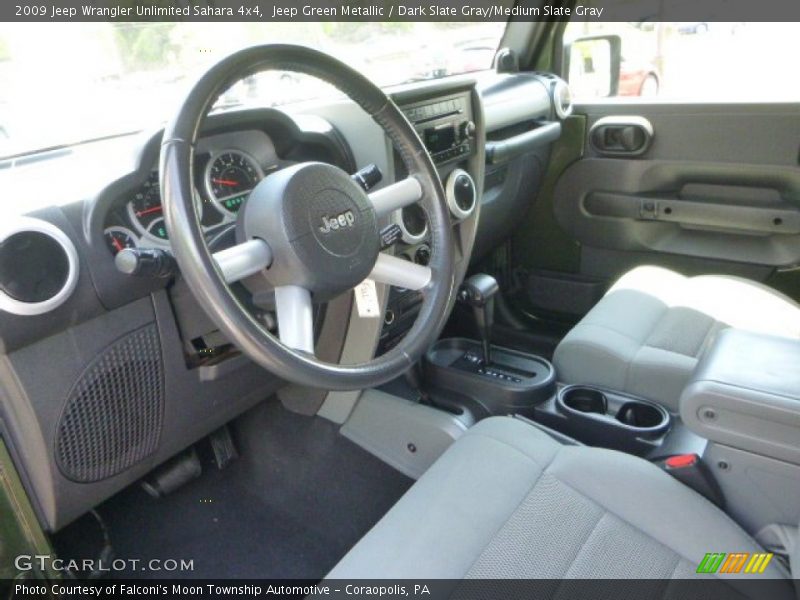 Jeep Green Metallic / Dark Slate Gray/Medium Slate Gray 2009 Jeep Wrangler Unlimited Sahara 4x4