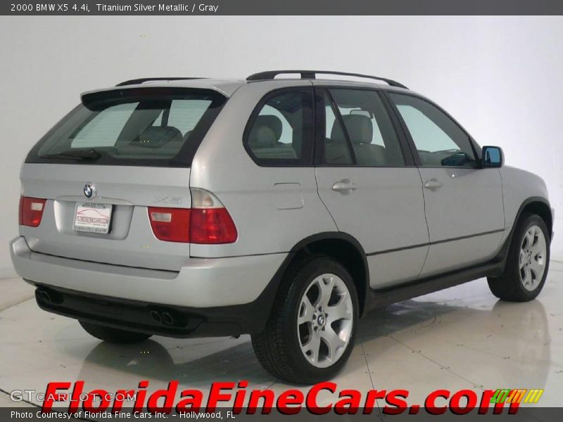 Titanium Silver Metallic / Gray 2000 BMW X5 4.4i