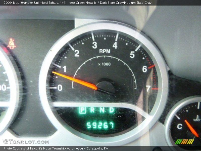 Jeep Green Metallic / Dark Slate Gray/Medium Slate Gray 2009 Jeep Wrangler Unlimited Sahara 4x4