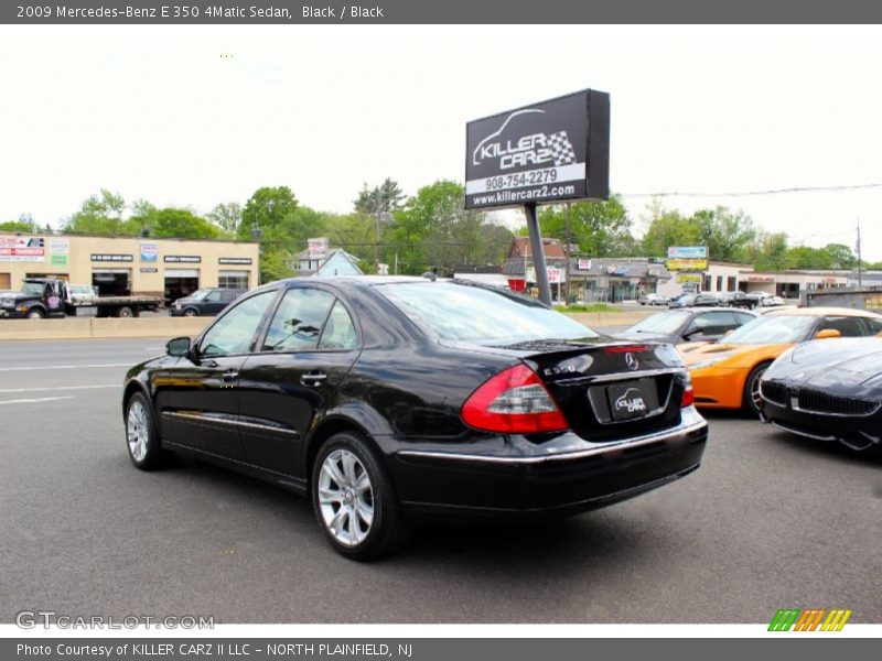 Black / Black 2009 Mercedes-Benz E 350 4Matic Sedan