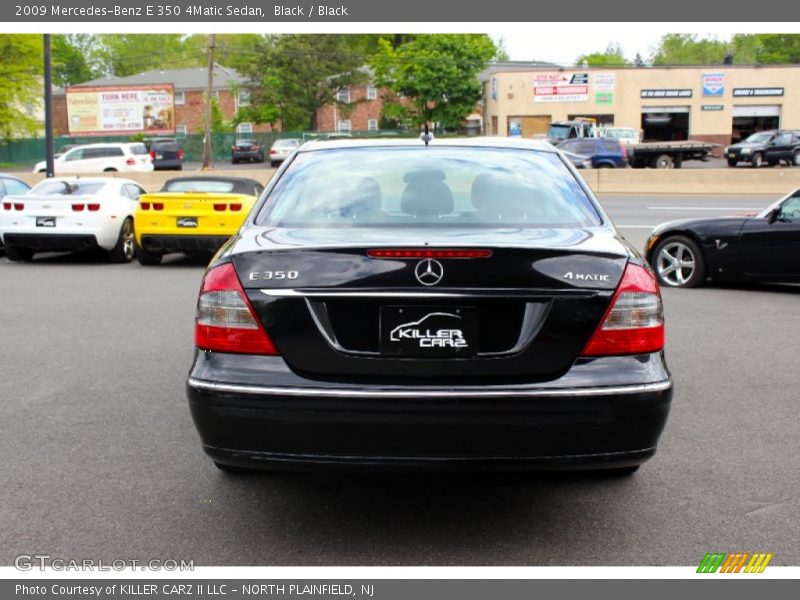 Black / Black 2009 Mercedes-Benz E 350 4Matic Sedan