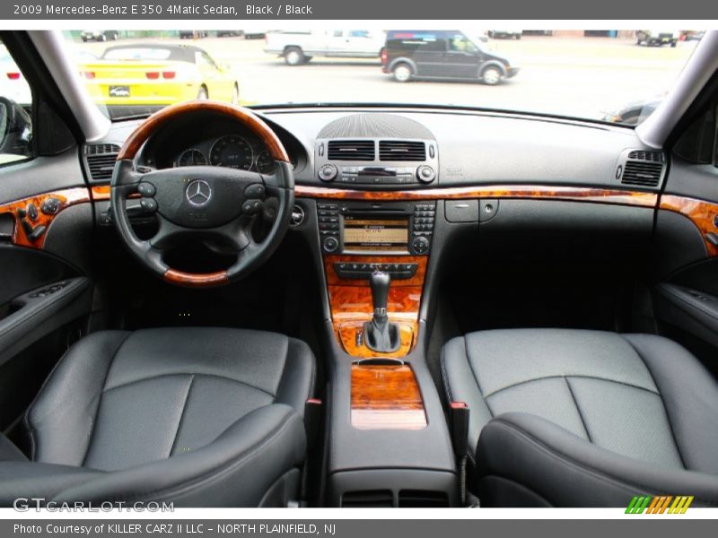 Black / Black 2009 Mercedes-Benz E 350 4Matic Sedan