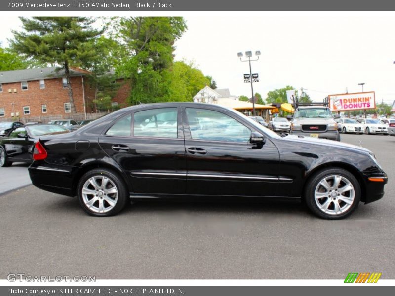 Black / Black 2009 Mercedes-Benz E 350 4Matic Sedan