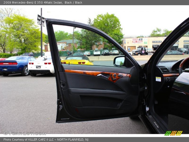 Black / Black 2009 Mercedes-Benz E 350 4Matic Sedan