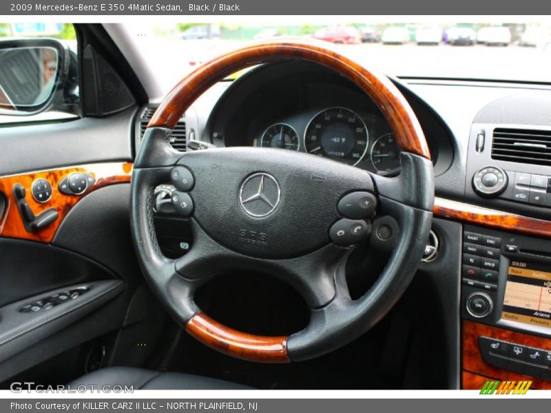 Black / Black 2009 Mercedes-Benz E 350 4Matic Sedan