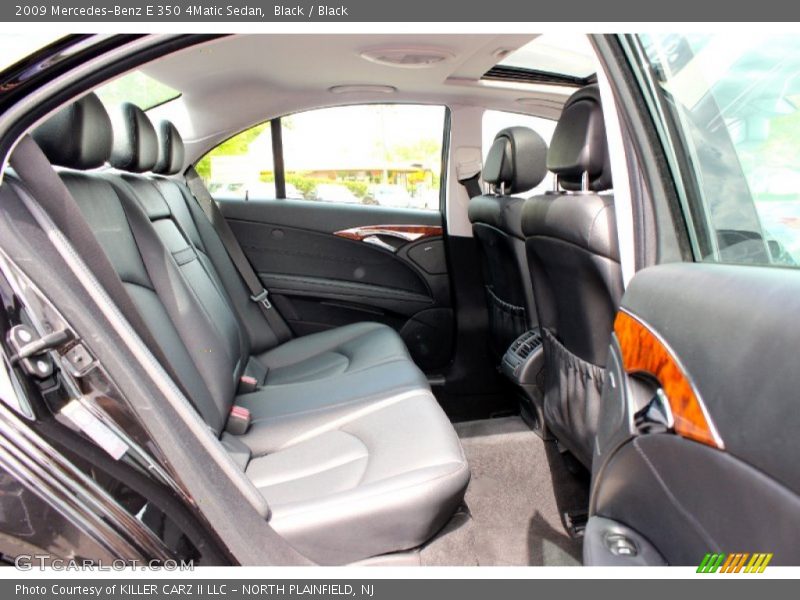 Black / Black 2009 Mercedes-Benz E 350 4Matic Sedan
