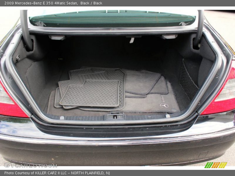 Black / Black 2009 Mercedes-Benz E 350 4Matic Sedan