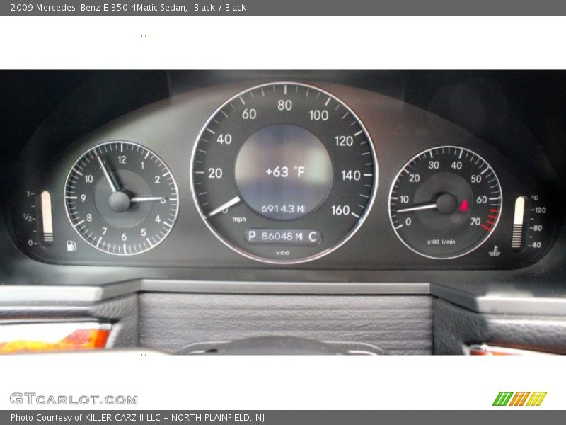 Black / Black 2009 Mercedes-Benz E 350 4Matic Sedan