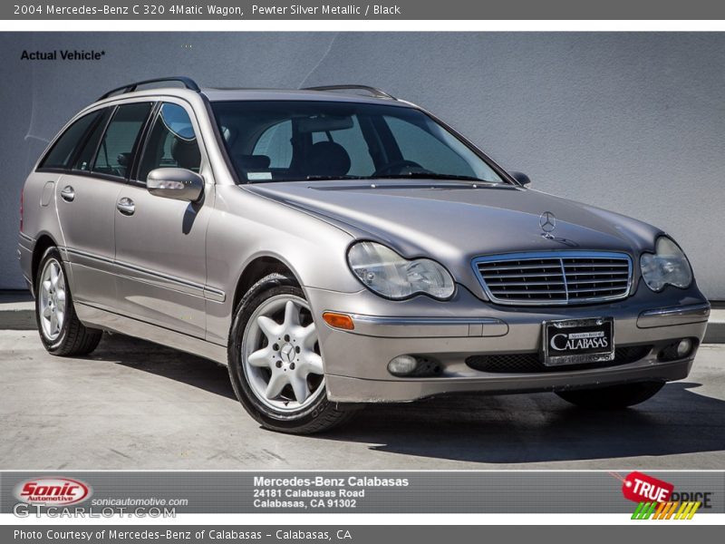 Pewter Silver Metallic / Black 2004 Mercedes-Benz C 320 4Matic Wagon