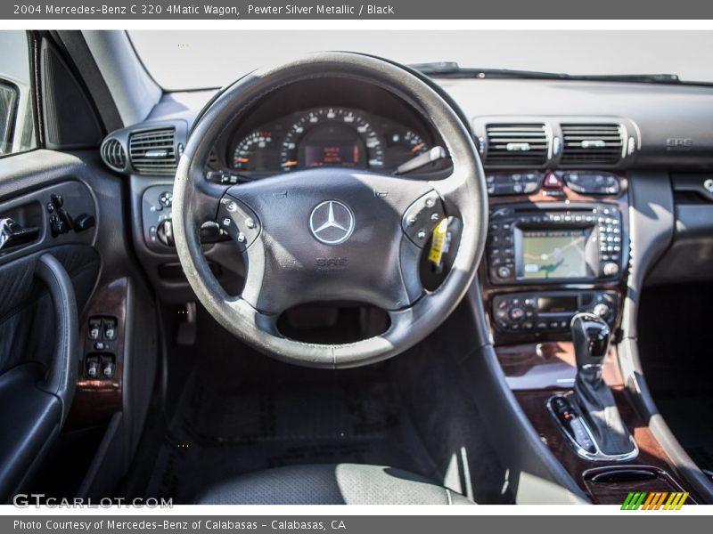 Pewter Silver Metallic / Black 2004 Mercedes-Benz C 320 4Matic Wagon