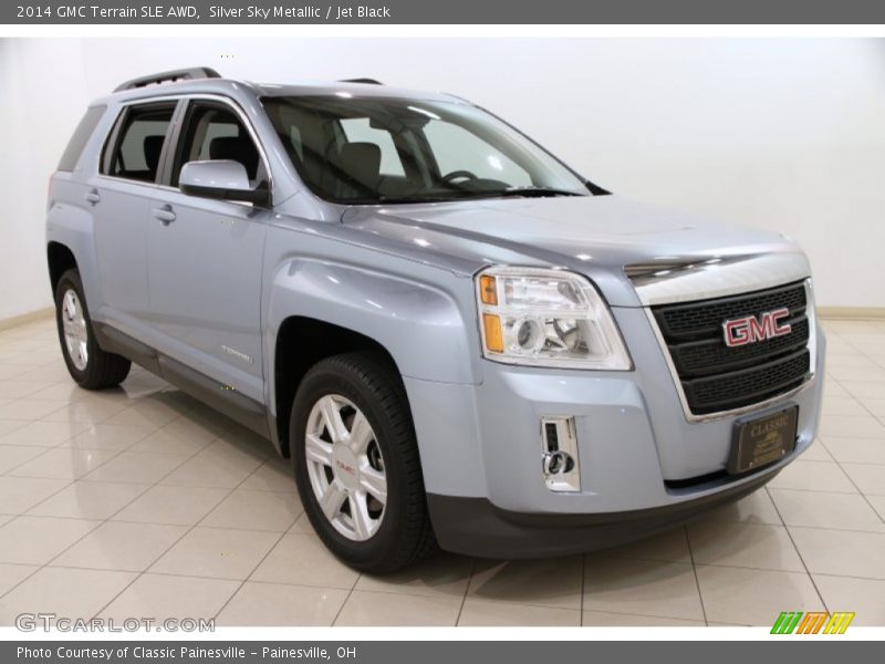 Silver Sky Metallic / Jet Black 2014 GMC Terrain SLE AWD