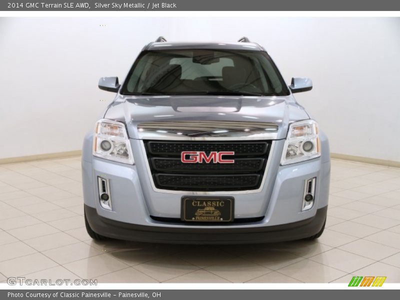 Silver Sky Metallic / Jet Black 2014 GMC Terrain SLE AWD