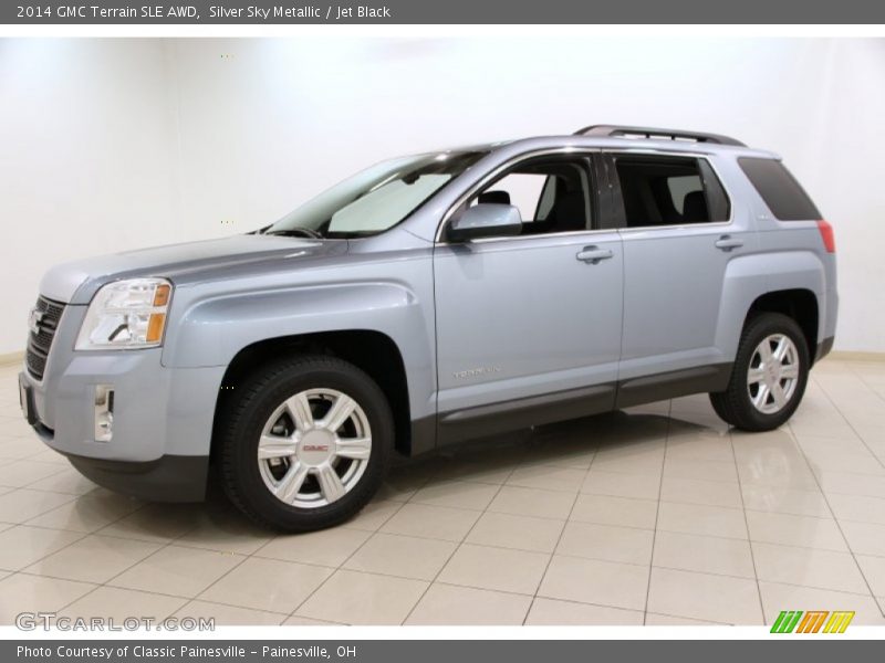 Silver Sky Metallic / Jet Black 2014 GMC Terrain SLE AWD