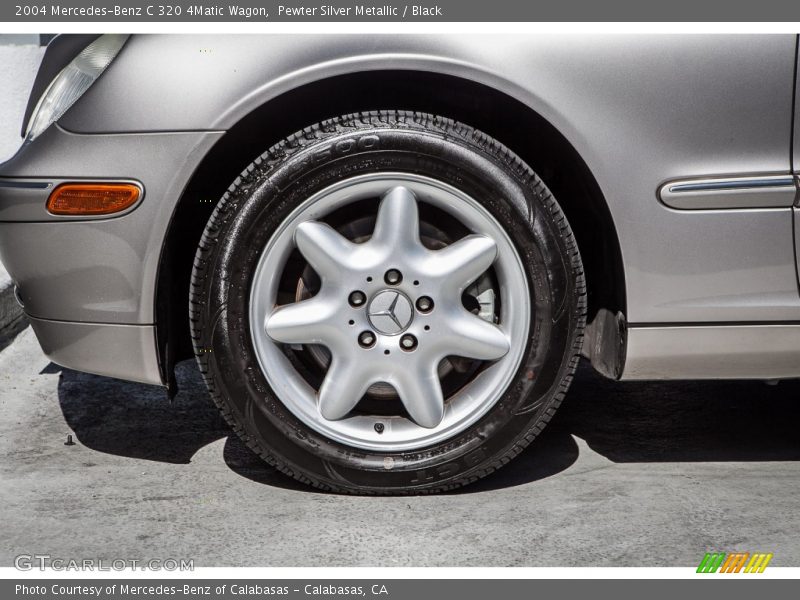 Pewter Silver Metallic / Black 2004 Mercedes-Benz C 320 4Matic Wagon