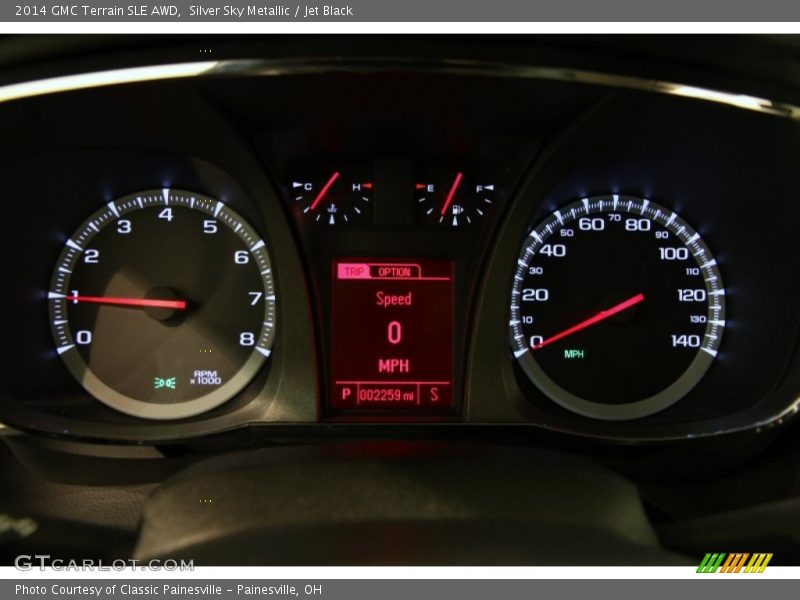 Silver Sky Metallic / Jet Black 2014 GMC Terrain SLE AWD