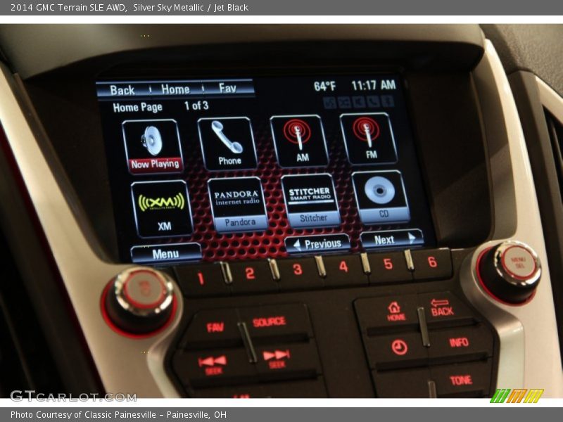 Silver Sky Metallic / Jet Black 2014 GMC Terrain SLE AWD