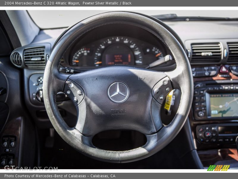 Pewter Silver Metallic / Black 2004 Mercedes-Benz C 320 4Matic Wagon