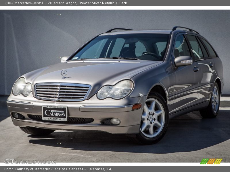 Pewter Silver Metallic / Black 2004 Mercedes-Benz C 320 4Matic Wagon