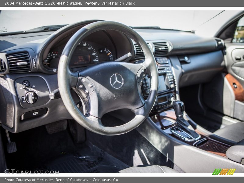 Pewter Silver Metallic / Black 2004 Mercedes-Benz C 320 4Matic Wagon