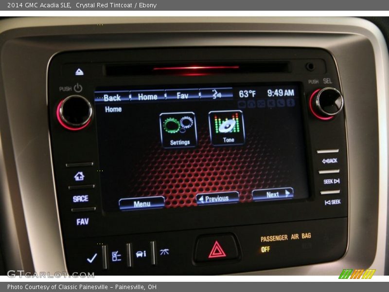Crystal Red Tintcoat / Ebony 2014 GMC Acadia SLE