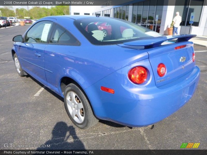 Blue Flash Metallic / Gray 2008 Chevrolet Cobalt LS Coupe