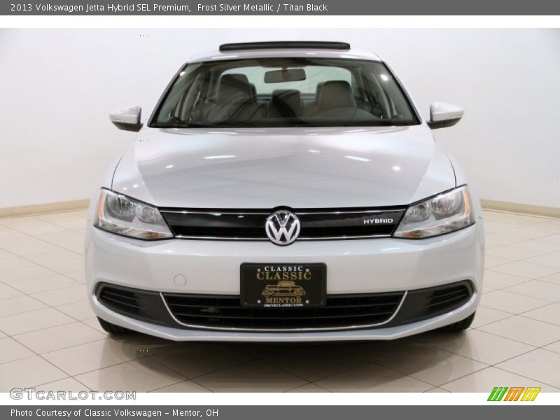 Frost Silver Metallic / Titan Black 2013 Volkswagen Jetta Hybrid SEL Premium