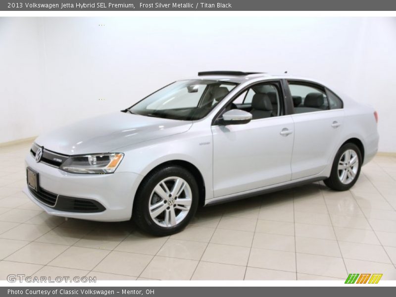 Frost Silver Metallic / Titan Black 2013 Volkswagen Jetta Hybrid SEL Premium