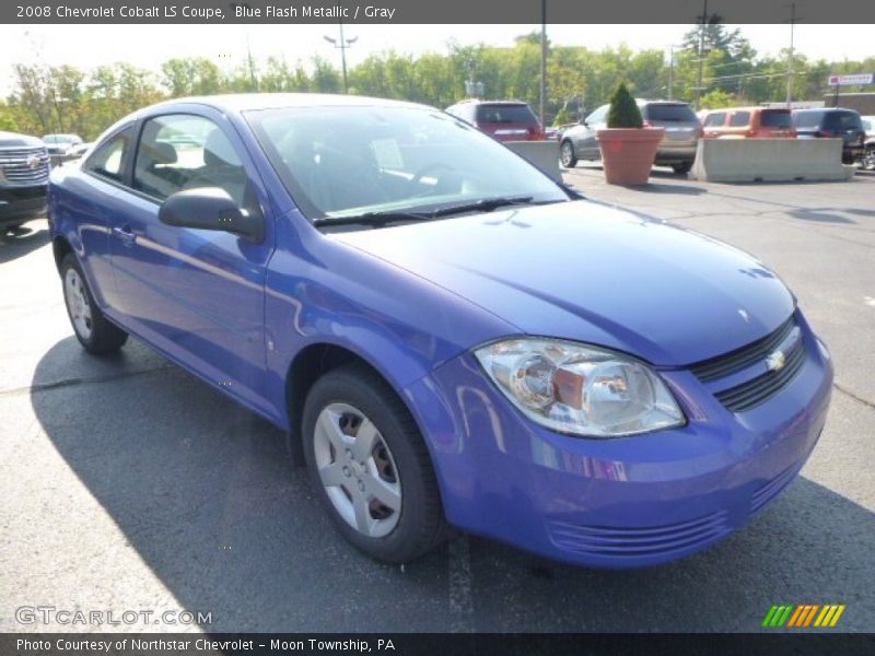 Blue Flash Metallic / Gray 2008 Chevrolet Cobalt LS Coupe