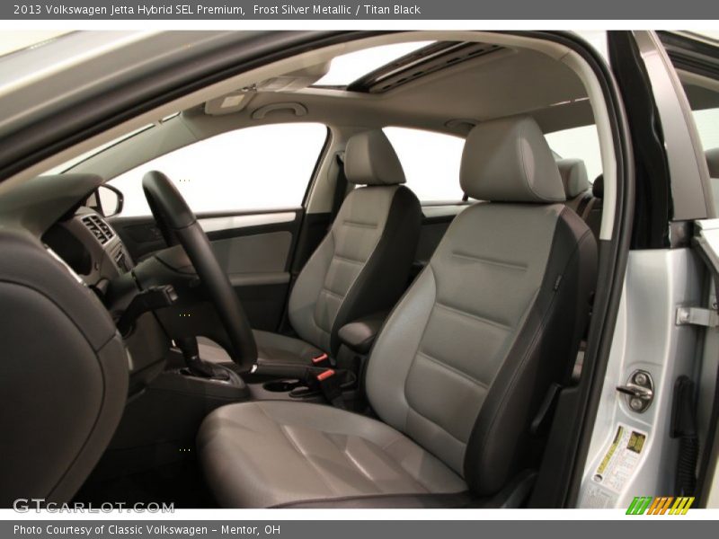 Frost Silver Metallic / Titan Black 2013 Volkswagen Jetta Hybrid SEL Premium