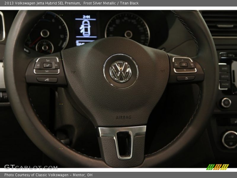 Frost Silver Metallic / Titan Black 2013 Volkswagen Jetta Hybrid SEL Premium