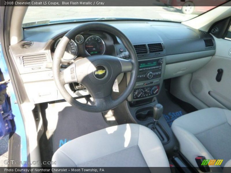 Blue Flash Metallic / Gray 2008 Chevrolet Cobalt LS Coupe