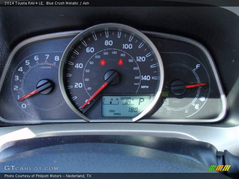 Blue Crush Metallic / Ash 2014 Toyota RAV4 LE