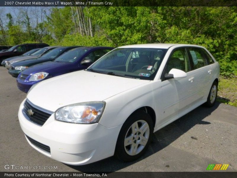 White / Titanium Gray 2007 Chevrolet Malibu Maxx LT Wagon