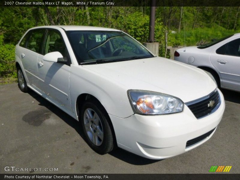 White / Titanium Gray 2007 Chevrolet Malibu Maxx LT Wagon
