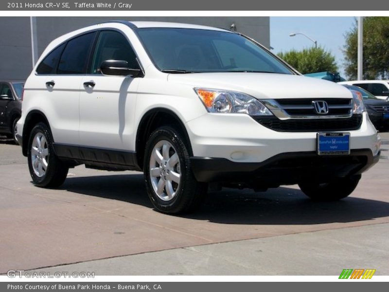 Taffeta White / Gray 2011 Honda CR-V SE