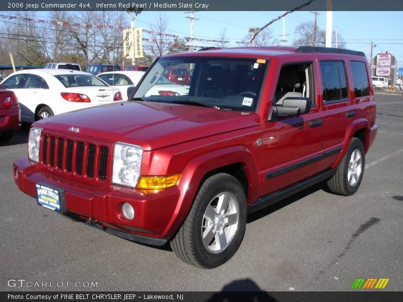 Inferno Red Pearl / Medium Slate Gray 2006 Jeep Commander 4x4