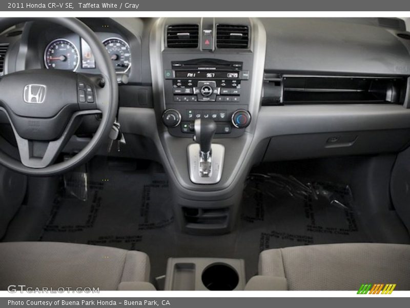 Taffeta White / Gray 2011 Honda CR-V SE